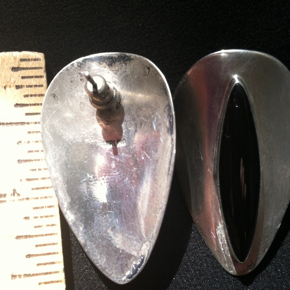 Vintage Native American. Sterling/onyx-Make Offer - Picture 4 of 4